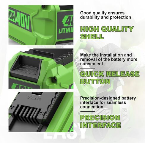 ANTRobut 40V 6.5Ah Lithium Battery Replacement for Greenworks 40V Battery Compatible with Greenworks 40 Volt G-MAX Cordless Power Tools, with 40V Greenworks Charger in Kuwait