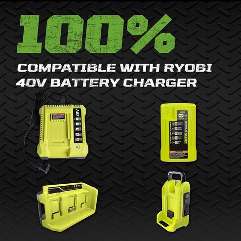 استبدال Masione 40V 6.0Ah لبطارية Ryobi المتوافقة مع بطارية Ryobi 40V OP40601 OP4050A OP4040 OP4030 OP4050 OP40401 المتوافقة مع الأدوات اللاسلكية in Kuwait
