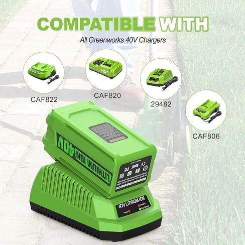 ANTRobut 40V 6.5Ah Lithium Battery Replacement for Greenworks 40V Battery Compatible with Greenworks 40 Volt G-MAX Cordless Power Tools, with 40V Greenworks Charger in Kuwait