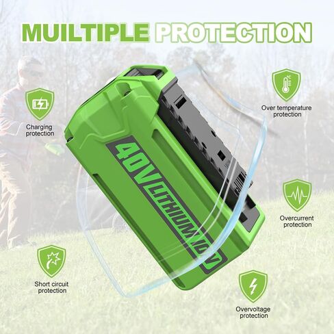 ANTRobut 40V 6.5Ah Lithium Battery Replacement for Greenworks 40V Battery Compatible with Greenworks 40 Volt G-MAX Cordless Power Tools, with 40V Greenworks Charger in Kuwait