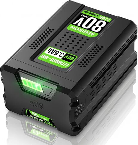 Replacement for Greenworks 80V Battery 3500mAh, Compatible with Greenworks Pro 80V 75+ Power Tool, Replace for 80 Volt Greenworks Battery GBA80200 GBA80250 GBA80400 GBA80500 GCH8040 2502202 in Kuwait