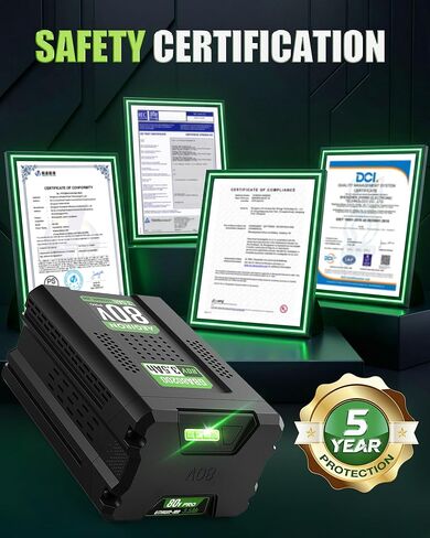Replacement for Greenworks 80V Battery 3500mAh, Compatible with Greenworks Pro 80V 75+ Power Tool, Replace for 80 Volt Greenworks Battery GBA80200 GBA80250 GBA80400 GBA80500 GCH8040 2502202 in Kuwait
