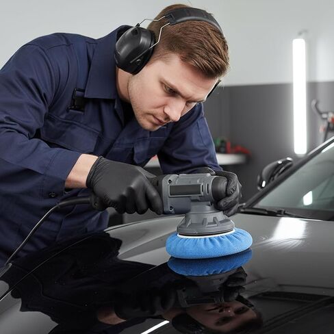 40 Pcs 9'' to 10'' Car Polisher Bonnets, Buffer Pads Bulk, Microfiber Polishing Pad Cover, Orbital Buffer Polisher Waxing Covers, Car Wax Cover for Cleaning and Polishing in Kuwait