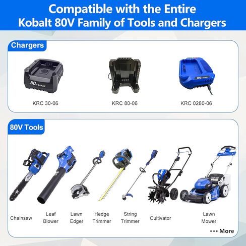 استبدال FSKE المتميز لبطارية Kobalt 80V 3.0Ah KB2580-06 KB280-06 KB680-06 KB580-06 وما إلى ذلك - متوافق مع أدوات الطاقة Kobalt 80 فولت in Kuwait