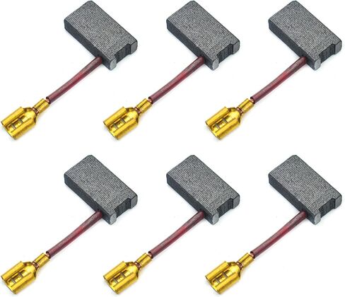 فرشاة كربون 6 عبوات، متوافقة مع DeWalt DW368 DW702 DW703 DW706E DW708 DW715 DW716 DW717 DW718 DWS780 DW744X، استبدال لأرقام الأجزاء 381028-08، 381028-02، 381028-03، N032830 in Kuwait