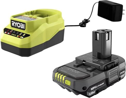 حزمة مروحة Ryobi المحمولة مع مروحة Ryobi 18V Hybrid Whisper Series 7-1/2 بوصة، بطارية 2.0 أمبير، شاحن 18 فولت، مصباح يدوي in Kuwait