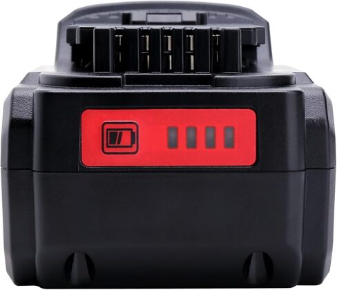 2 حزمة بطارية بديلة 6.0 أمبير 20 فولت متوافقة مع أدوات De-Walt 20 Volt MAX اللاسلكية، بطاريات ليثيوم أيون XR عالية السعة لسلسلة DCB206-2، DCB204، DCB230، DCB203، DCB201، DCD/ DCF/DCG in Kuwait