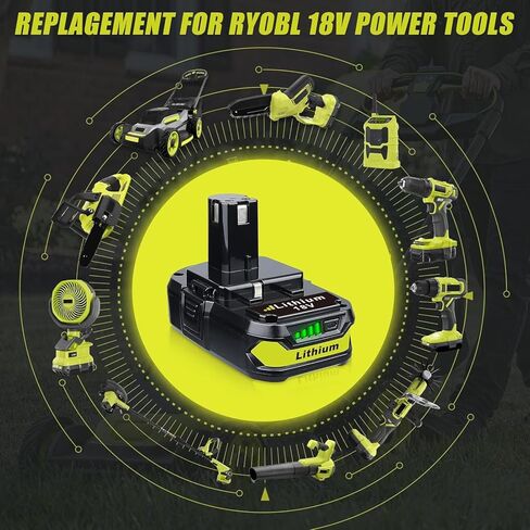 FERRYBOAT 2Packs 3600mAh P102 Replacement for Ryobi 18V Battery Compatible with Ryobi 18 Volt Battery Lithium-ion P102 P103 P104 P105 P107 P108 P109 P122 P190 in Saudi Arabia