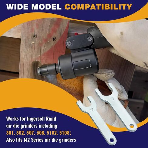 مجموعة أدوات مفتاح ربط طاحونة هوائية 6 عبوات 301-69A و301-69B، متوافقة مع سلسلة Ingersoll Rand 301 308 5102 5108 M2، مفاتيح استبدال طاحونة زاوية متينة لمطاحن القوالب الهوائية in Kuwait