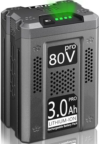 بديل ممتاز من FSKE لبطارية Greenworks 80V 3.0Ah GBA80200 GBA80250 GBA80400 - متوافق مع أدوات الطاقة Greenworks Pro 80 فولت in Kuwait