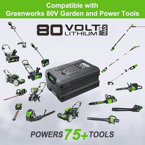 بديل ممتاز من FSKE لبطارية Greenworks 80V 3.0Ah GBA80200 GBA80250 GBA80400 - متوافق مع أدوات الطاقة Greenworks Pro 80 فولت in Kuwait