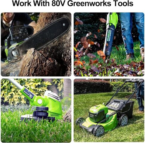 بديل ممتاز من FSKE لبطارية Greenworks 80V 3.0Ah GBA80200 GBA80250 GBA80400 - متوافق مع أدوات الطاقة Greenworks Pro 80 فولت in Kuwait