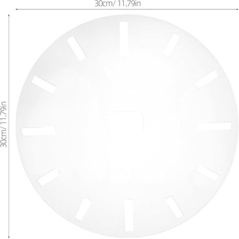 Acrylic Clock Face Template for DIY Clock Board Inlay Router Template for Woodworking Dial Patterns Reusable Stencil and Crafting in Kuwait
