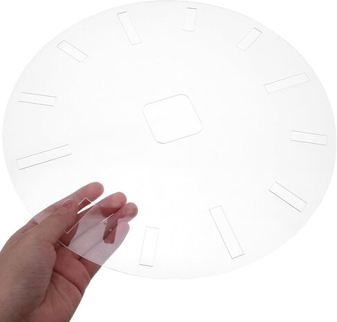 Acrylic Clock Face Template for DIY Clock Board Inlay Router Template for Woodworking Dial Patterns Reusable Stencil and Crafting in Kuwait