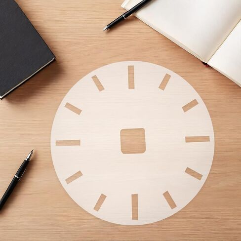 Acrylic Clock Face Template for DIY Clock Board Inlay Router Template for Woodworking Dial Patterns Reusable Stencil and Crafting in Kuwait