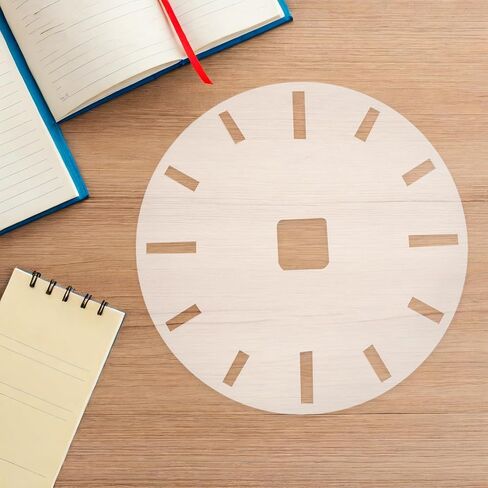 Acrylic Clock Face Template for DIY Clock Board Inlay Router Template for Woodworking Dial Patterns Reusable Stencil and Crafting in Kuwait