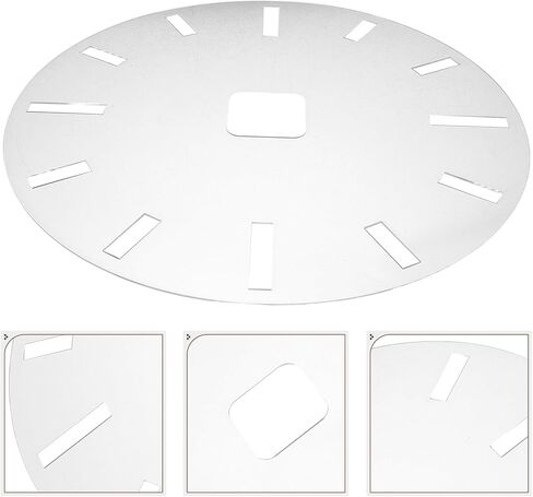 Acrylic Clock Face Template for DIY Clock Board Inlay Router Template for Woodworking Dial Patterns Reusable Stencil and Crafting in Kuwait