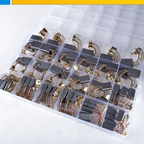 OURUI 72 Pcs 12 Sizes Carbon Brushes Electric Motor Brush Replacement for Repair Power Tool Part in Kuwait