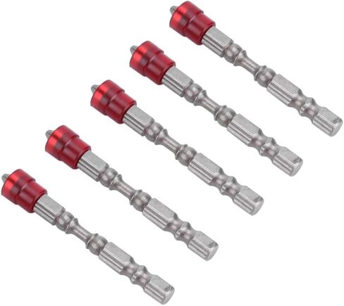 Bits, Premium S2 Steel Magnetic PH2 Cross Head Collar Bits Set for Drywall Installation with 1/4 Inch Hex Shank 5Pcs in Kuwait