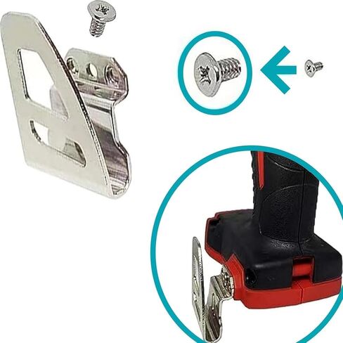مشبك حزام مكون من 4 قطع 42-70-2653 - خالٍ من الخطاف، مناسب للبراغي، متوافق مع مفك الصدمات M18 ومثقاب المطرقة، يستبدل 2604-20، 2797-22، 2604-22CT in Kuwait