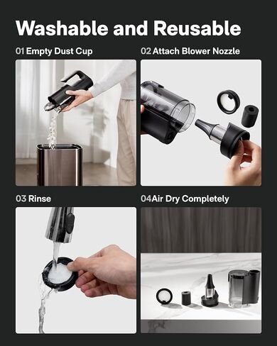 استبدال فلتر HOTO 4 قطع للمكنسة الكهربائية المحمولة HOTO BlowVac™ فقط، غير متوافق مع أي طراز آخر in Kuwait