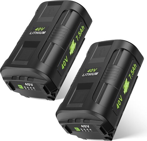 بطارية Futurebatt ذات سعة كبيرة 6.0 أمبير 40 فولت لأدوات الطاقة Ryobi 40 فولت OP4015 OP4026 OP40201 OP4030 OP4040 OP4050 OP40601 إلخ. استبدل بطارية Ryobi 40V in Kuwait