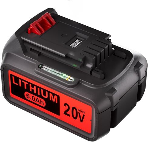 【USB-A Out Put】20V 6.0Ah Replacement for Black and Decker Battery, Compatible with 20V Lithium Battery LBXR20 LBXR20-OPE LBXR2020 LBX20 LBX4020 LBXR20B LB2X4020-OPE Series Cordless Power Tools in Kuwait