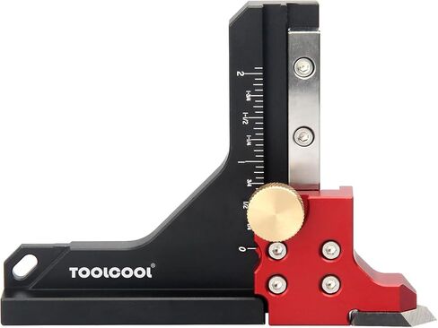 منشار الطاولة TOOLCOOL، مقياس الارتفاع، جهاز قياس العمق، أداة تحديد المقياس مع وظيفة أداة وضع العلامات (إمبراطوري) in Kuwait