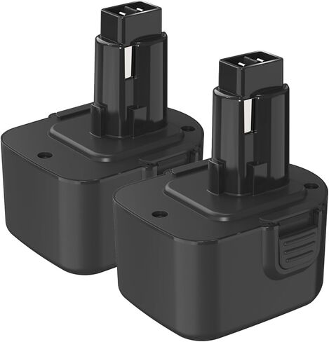 Shentec 2-Pack 4000mAh 12V Replacement Battery Compatible with Dewalt DW9071 DW9072 DC9071 DE9037 DE9071 DE9072 DE9074 DE9075 152250-27 397745-01, Ni-MH Battery in Kuwait