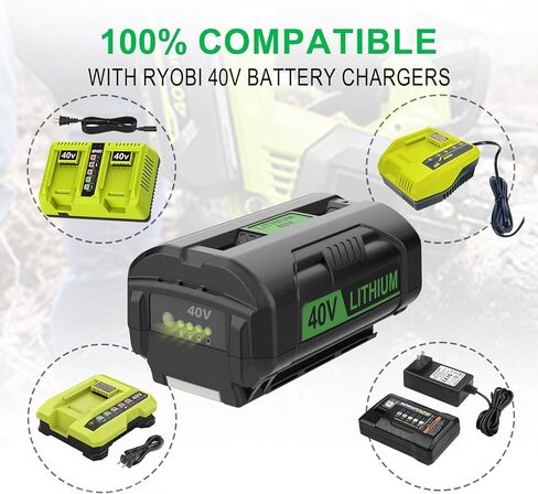 40v 7.5Ah High Capacity Replace for Ryobi 40v Battery OP4075A OP40602 OP40601 OP4060A OP4040 OP4050 in Kuwait