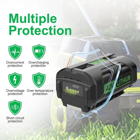 40v 7.5Ah High Capacity Replace for Ryobi 40v Battery OP4075A OP40602 OP40601 OP4060A OP4040 OP4050 in Kuwait