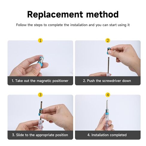 3 قطع من حلقات المسمار المغناطيسية القوية، حامل لقم عالمي 1/4 بوصة للاحتفاظ الآمن بالمسمار، مثالية لمثاقب الطاقة والمفكات اليدوية في الأعمال اليدوية والعمل الاحترافي in Kuwait