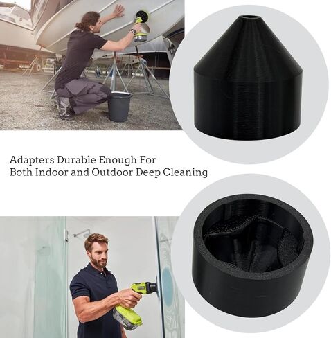 2PCS Triangle to Hex Bit Adapter for Ryobi Power Scrubbers, Durable Drill Bit Converter for Cleaning Brushes, Power Scrubber Attachment in Kuwait