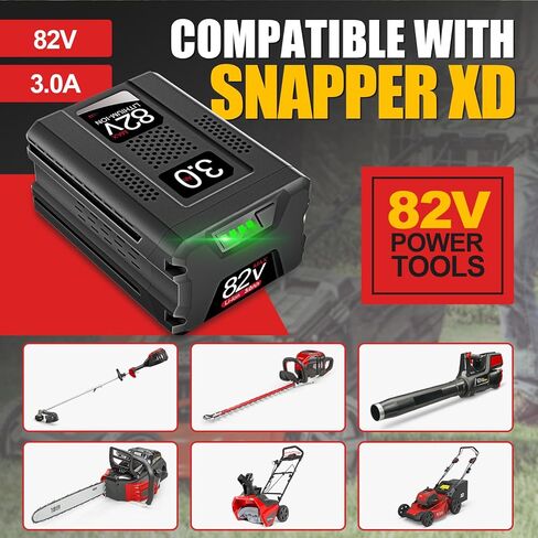 بطارية بديلة 82 فولت بحد أقصى 3.0 أمبير في الساعة لبطارية Snapper 82 فولت بحد أقصى BSB2AH82 متوافقة مع أدوات الطاقة اللاسلكية Snapper XD in Kuwait