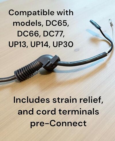 Maresh Products Replacement 35-Foot Power Cord Compatible with Dyson DC65, DC66, DC77, UP13, UP14, UP20, UP30 – Replaces OEM Part #92552801 – Includes Plug with Strain Relief, Machine End, and Bushing in Kuwait