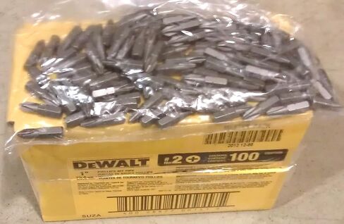 Dewalt #DW2002BL عدد 100 صندوق #2 طرف لقم إدراج Phil in Kuwait