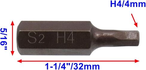 H4/4 مللي متر عرافة بت مجموعة مفك بت مجموعة 5/16 بوصة عرافة عرقوب 1-1/4 "طول شنيور يعمل بالبطارية بت-10 قطعة in Kuwait