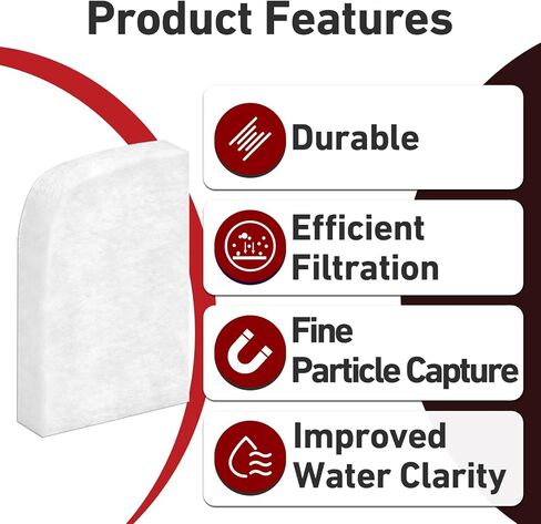 24 Pcs Water Polishing Pads Compatible with Fluval 306 307 406 407 Canister Filters, A244A1, Aquarium Mechanical Filter Media in Kuwait