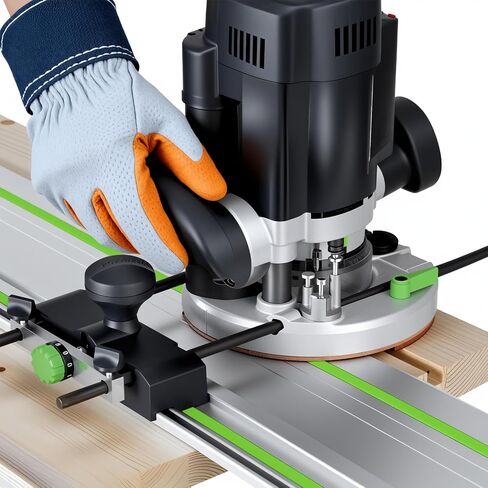 سكة توجيه 110 بوصة لمنشار مسار Festool TS-55/TS-75/TS-60: مسار سكة حديد 55 بوصة × 2 مع موصلات 13.4 بوصة لـ Festool، سكة توجيه FS-1400/2، نظام للخدمة الشاقة لقطع النجارة الدقيقة والأطول in Kuwait