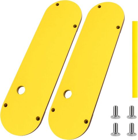 لوحة الحلق ذات الخلوص الصفري الدقيق (3 عبوات) لـ DeWalt DWE7491RS، 7491، 745، 7480، 7490، 744 - تتضمن براغي التسوية، وتعديل الارتفاع السهل للأعمال الخشبية in Kuwait