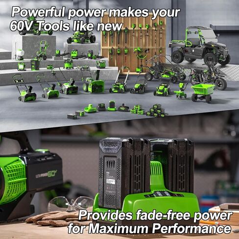 FSKE 5.0Ah بديل ممتاز لبطارية Greenworks 60V LB60A02 LB60A03 LB60A00 - متوافق مع أدوات الطاقة Greenworks 60 فولت in Kuwait