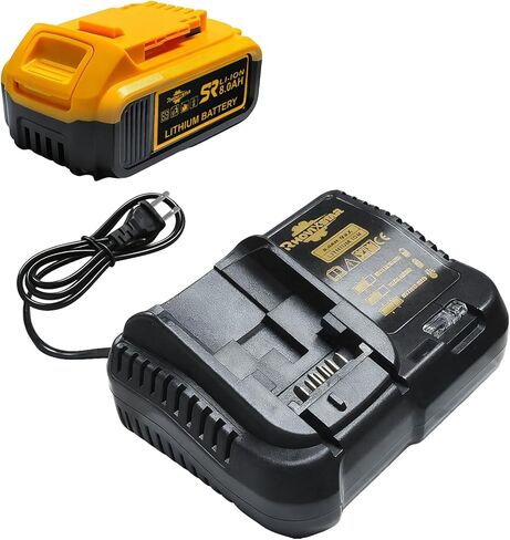 استبدال بطارية وشاحن 20 فولت بحد أقصى 8.0 أمبير في الساعة لجهاز Dewalt، متوافق مع أدوات الطاقة اللاسلكية Dewalt 20V MAX in Kuwait