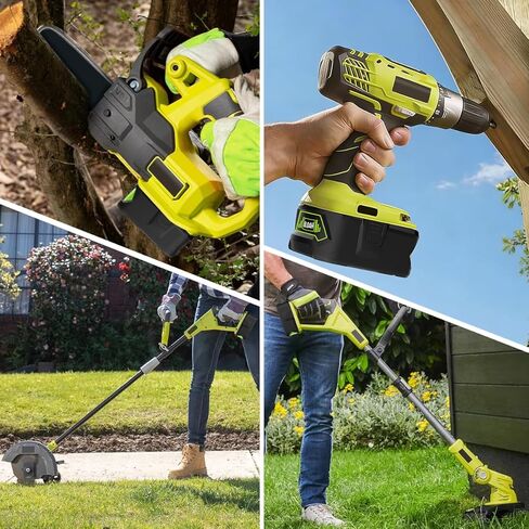بطارية 8000 مللي أمبير P108 18 فولت متوافقة مع Ryobi 18V ONE+ استبدال البطارية P102 P103 P104 P105 P106 P108 P107 P109 P190 أدوات الطاقة اللاسلكية (عبوة واحدة) in Kuwait