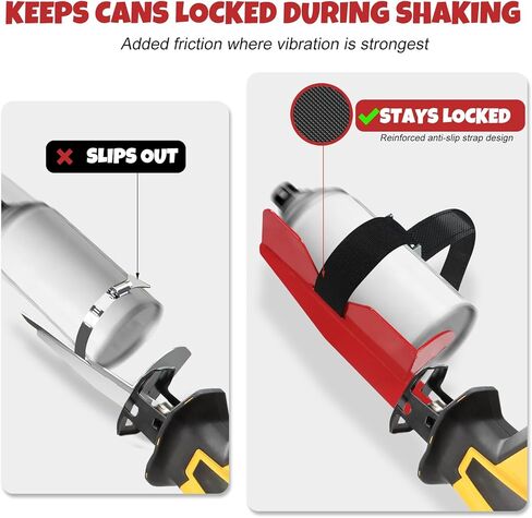 Secure Spray Can Shaker Attachment Reciprocating Saw Holder Anti Slip Strap Stabilizer Mixing Tool in Kuwait