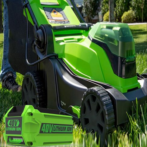 استبدال energup 2pack 6.5ah لبطارية Greenworks 40V ومجموعة الشاحن، متوافق مع Greenworks 40 Volt G-MAX أدوات الطاقة اللاسلكية (مع منفذ مزدوج لشاحن Green Works 40V) in Kuwait