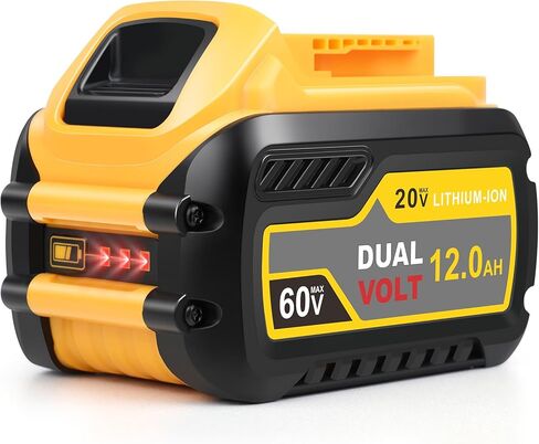 Fancy Buying 12000mAh DCB609 Replacement for Dewalt 60V MAX Battery DCB606 DCB609 DCB612 DCB206 Compatible with Dewalt 20V/60V Max Cordless Power Tools in Kuwait