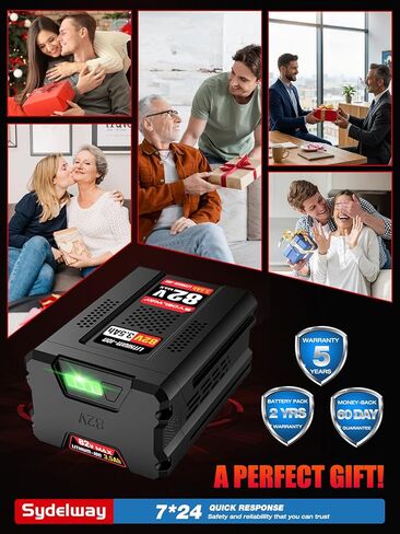 3.5Ah Replacement for Briggs & Stratton 82V MAX Battery, Compatible with Snapper 82V Battery BSB2AH82 BSB3AH82 BSB4AH82 BSB5AH82 1760514 for Snapper XD 82V Cordless Power Tools in Kuwait