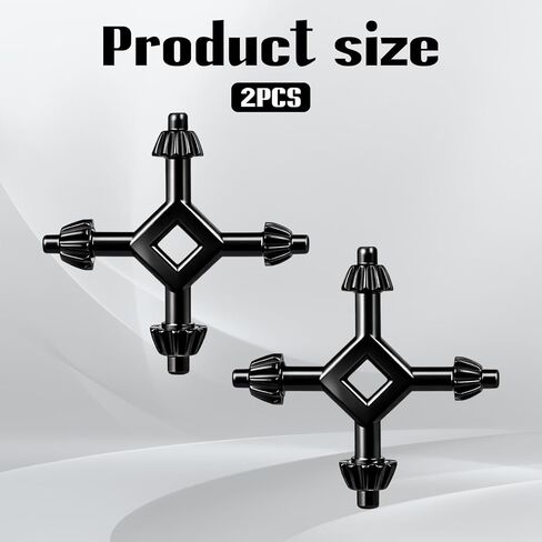2 Pcs Drill Press Chuck Key, 1/4" 3/8" 1/2" Sizes Drill Chuck Key 4 In 1 Wrench for Electric Drills Press Power Tool Chucks Replacement in Kuwait