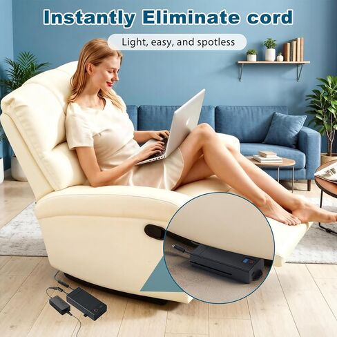 2 Rechargeable Battery Packs for Reclining Furniture, 2500mAh Universal Wireless Recliner Battery Charger for Electric Recliner, Sofas, Lift Chairs, Couch, 2-Pin Connection Reclining Furniture in Kuwait