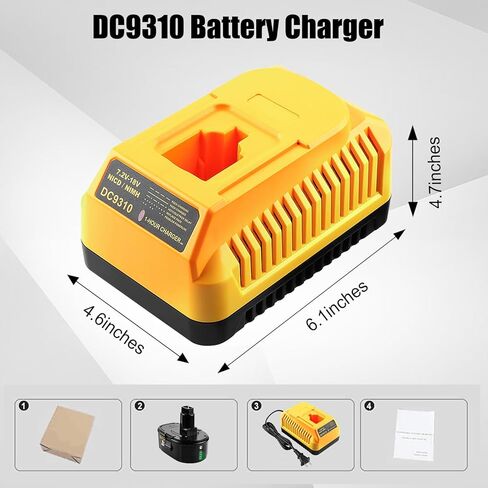 استبدال بطارية 7.0 أمبير 18 فولت لبطارية Dewalt 18V XRP DC9096 DC9098 DC9099 وشاحن DC9310 لبطارية Dewalt 7.2V-18V NI-CD NI-MH DC9091 DC9071 DE9057 DW9096 DW9094 DW9072 in Kuwait